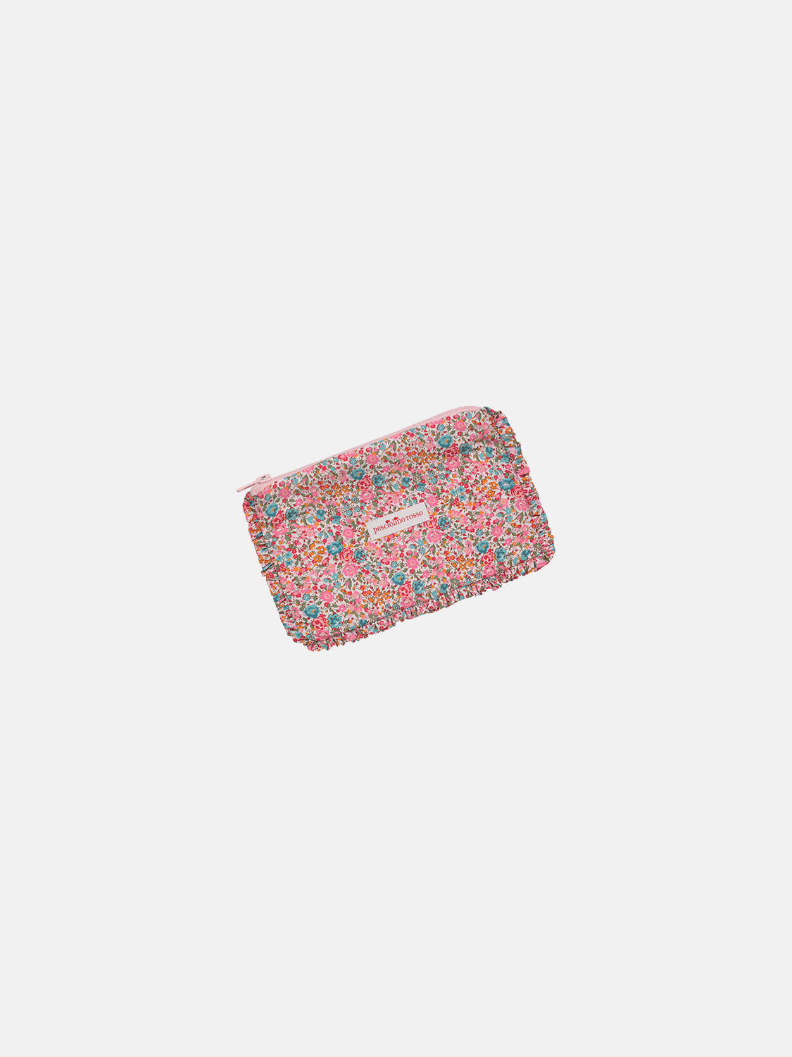 Pochette Mare Mini Rouches Liberty Emma Fuxia Petrolio