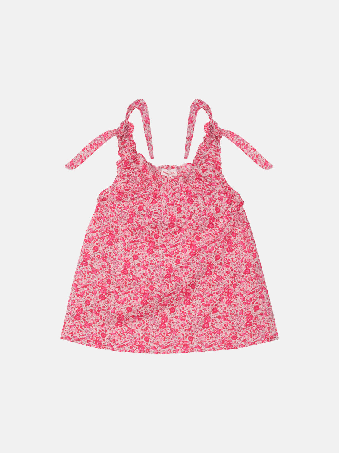 Blusa Cotone Fiocchi Liberty Emma Lampone