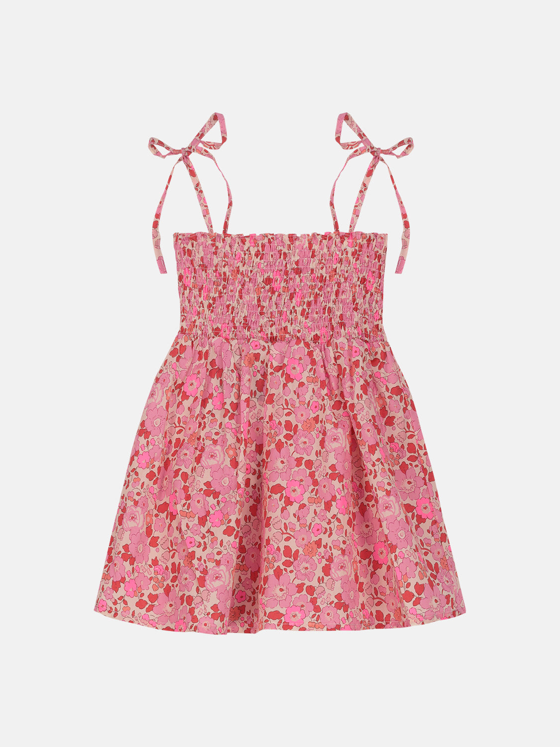 Blusa P.Smock Cotone Liberty Betsy Fluo Fuxia