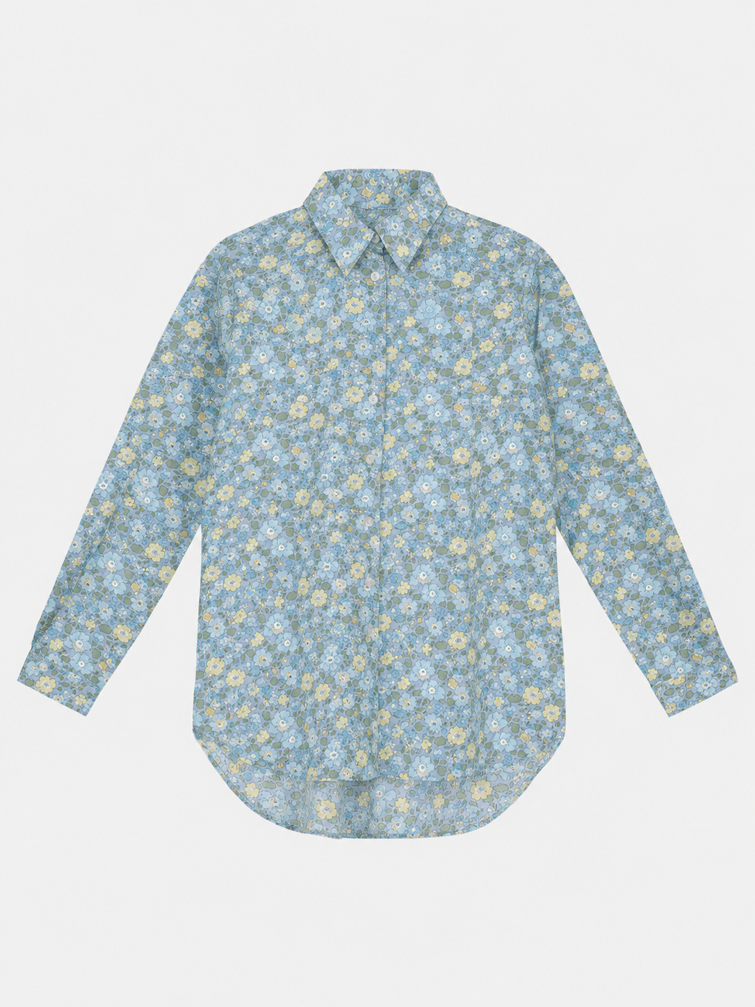 Camicione Lungo Liberty Betsy Azzurro