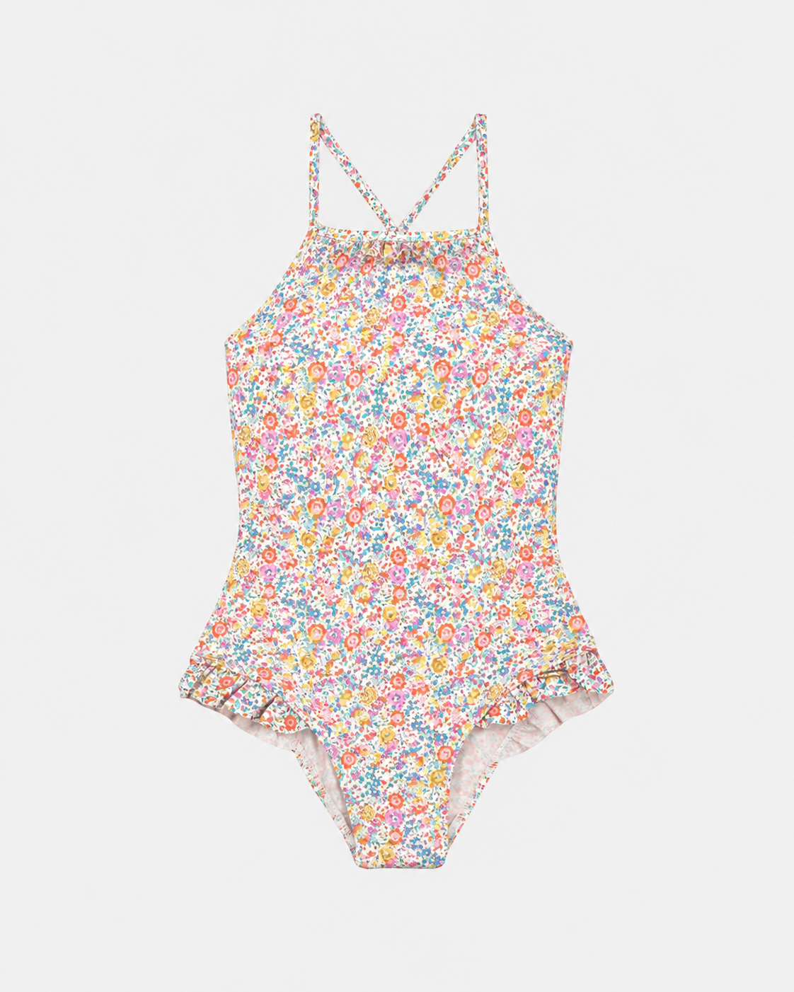 Intero Bambina Incrociato Liberty Emma Giallo