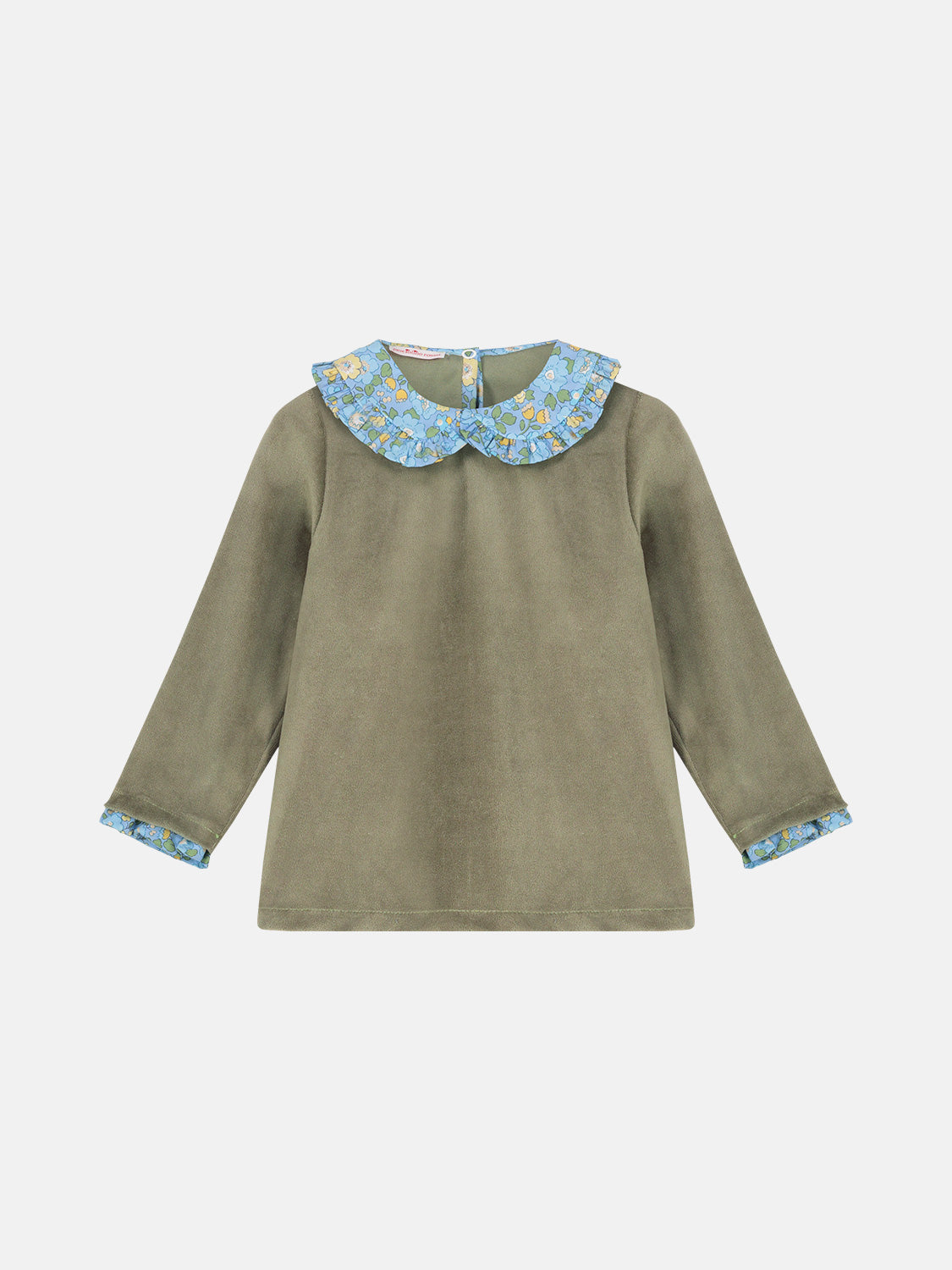 Felpa C/Peter-Pan Bambina Ciniglia Moss Green
