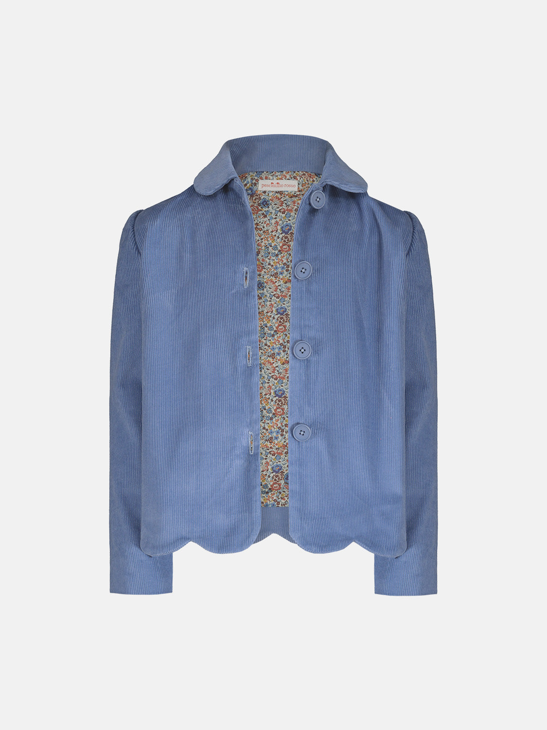 Dusty Blue Velvet Jacket