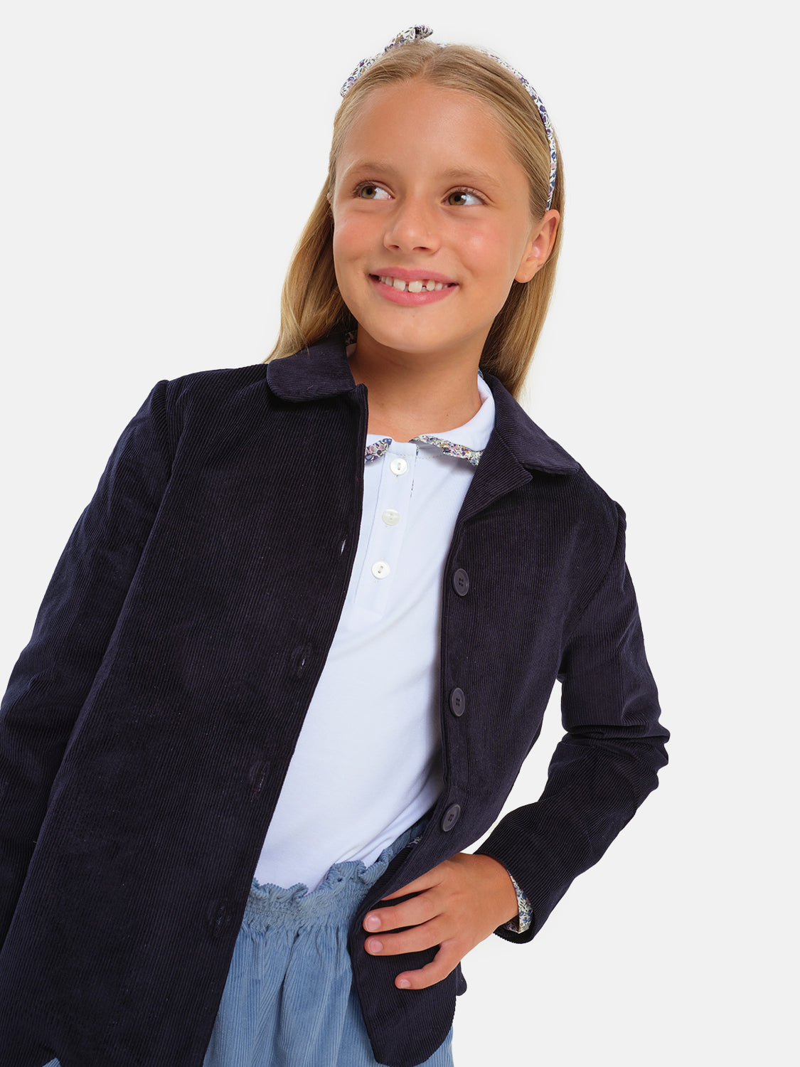 Navy Velvet Jacket