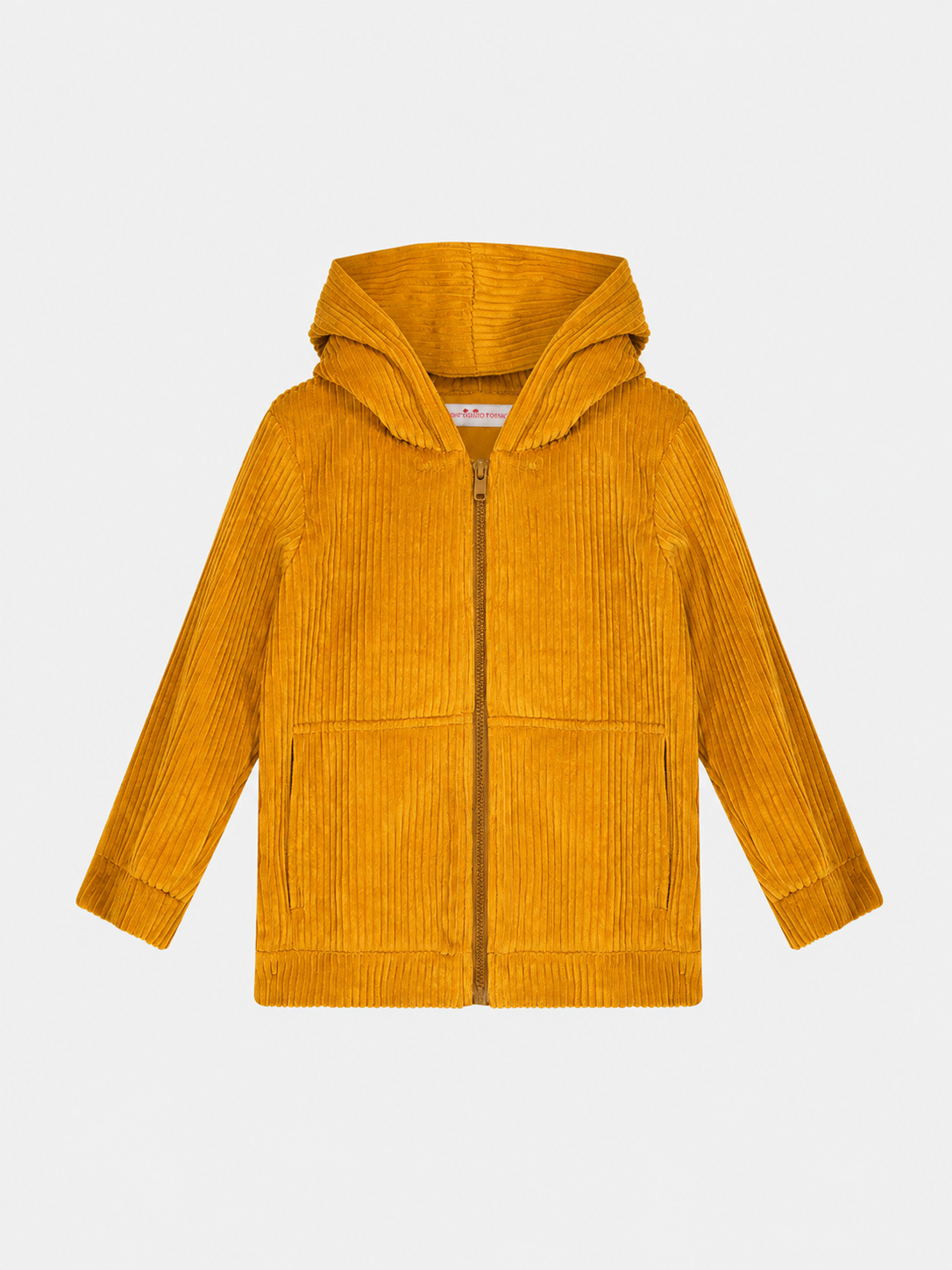 Giacca Zip Cappuccio Gender Free Velluto Rocciatore Miele