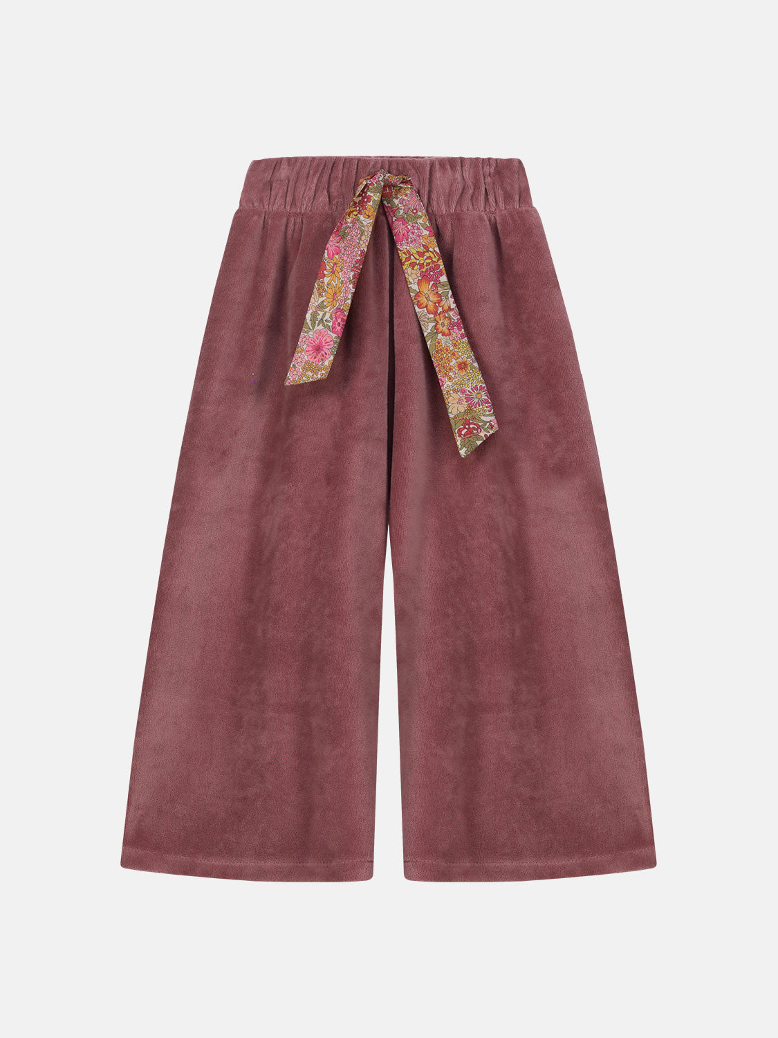 Pantalone Palazzo Bambina Ciniglia Mauve