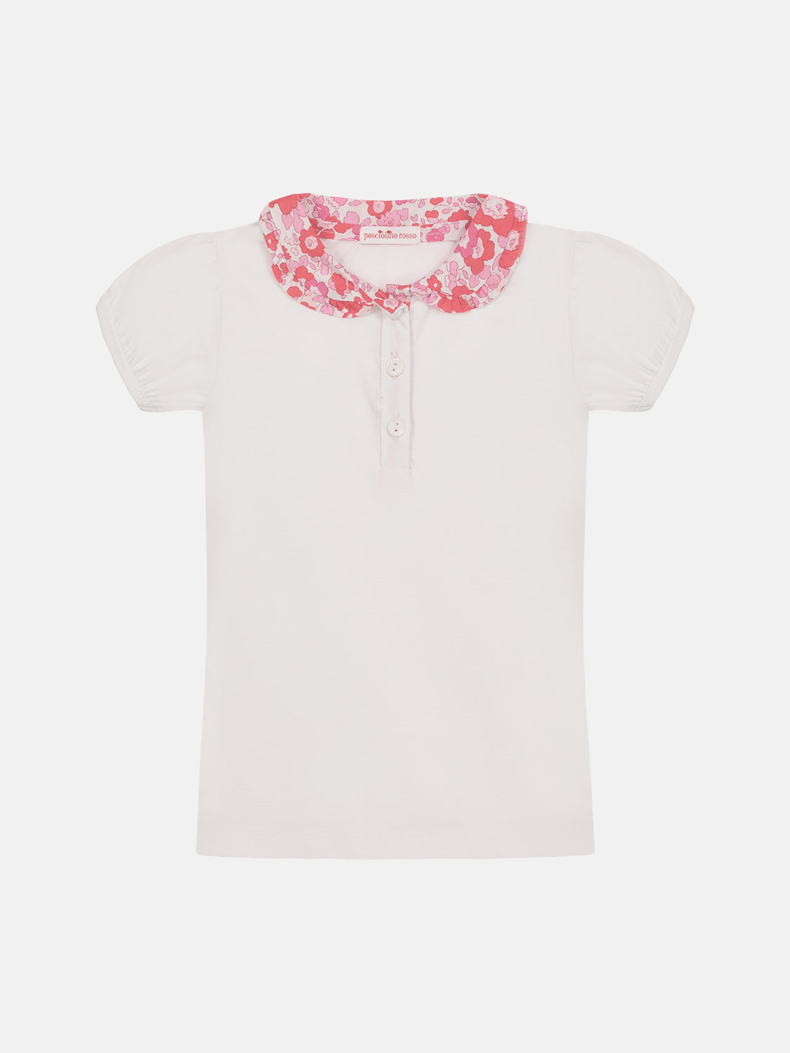 Polo Colletto Liberty Betsy Rosso New