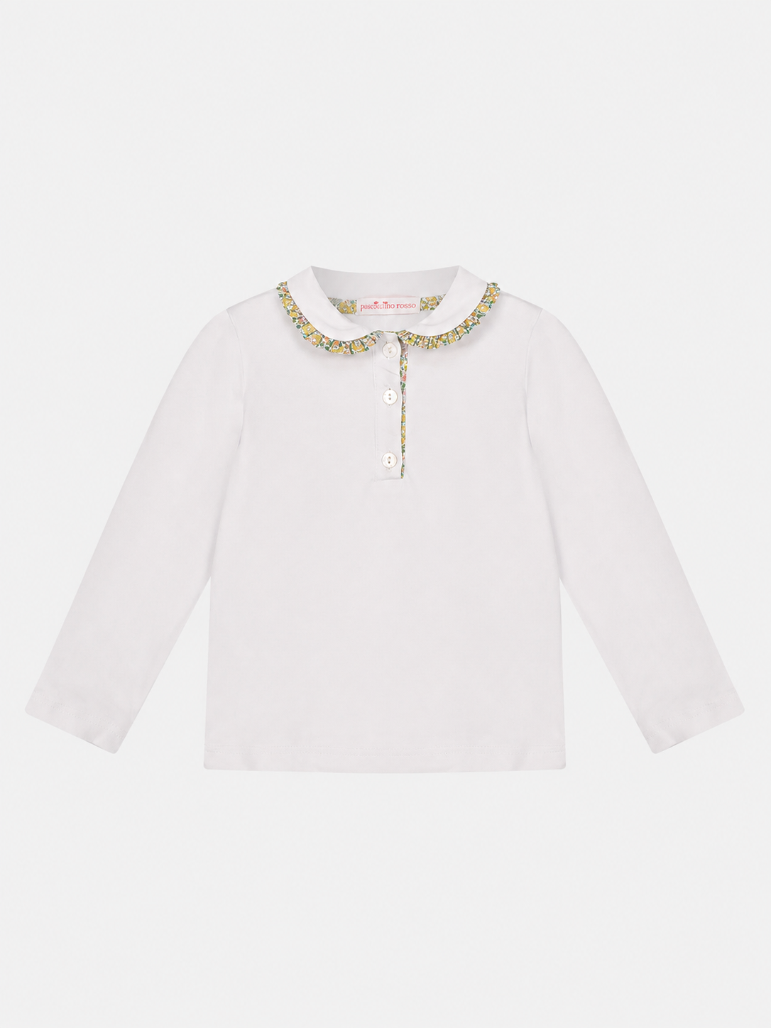 Polo M/Lunga Colletto Bambina Liberty Betsy Ann Giallo