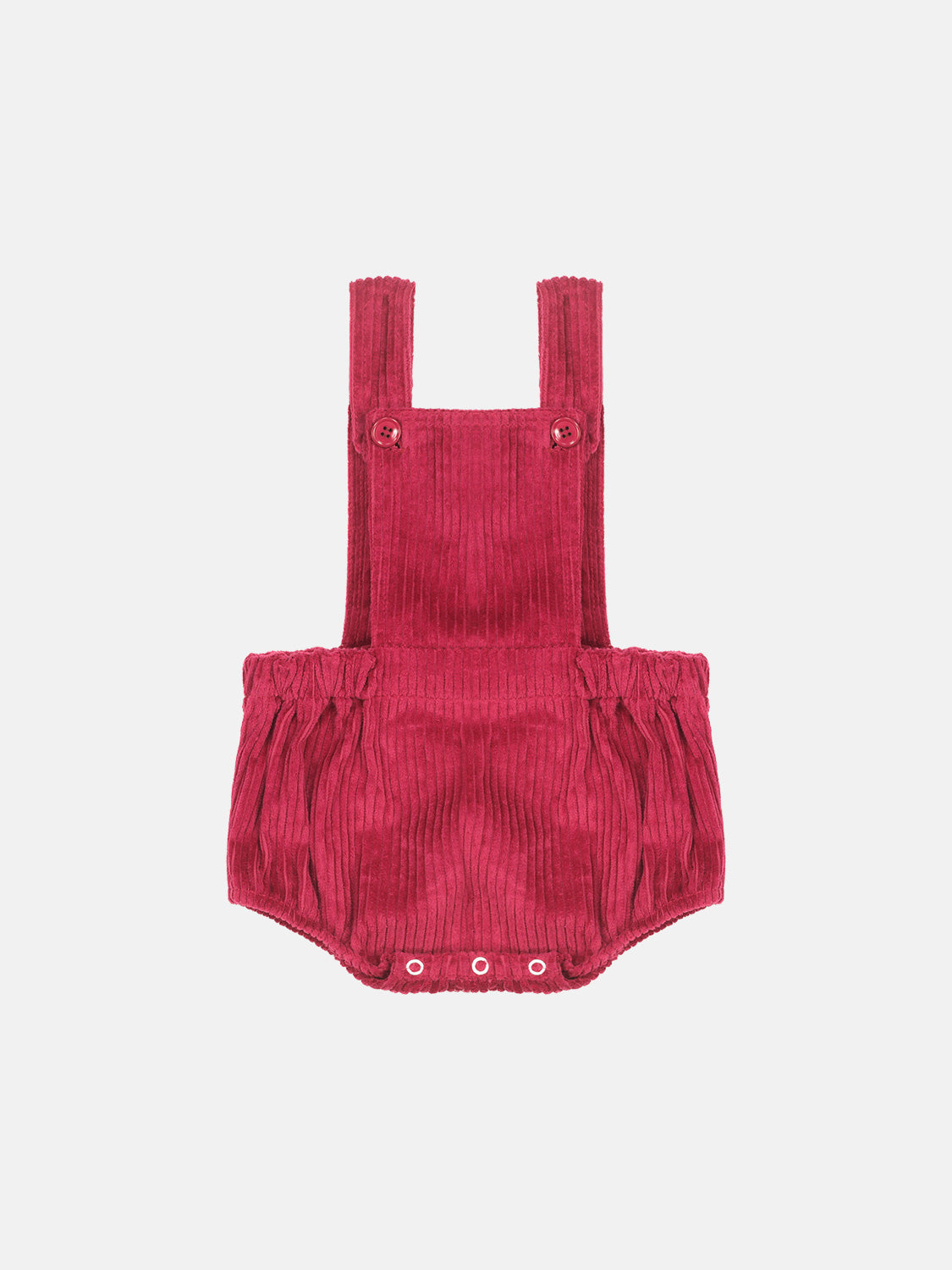 Salopette Neonata Velluto Rocciatore Fragola