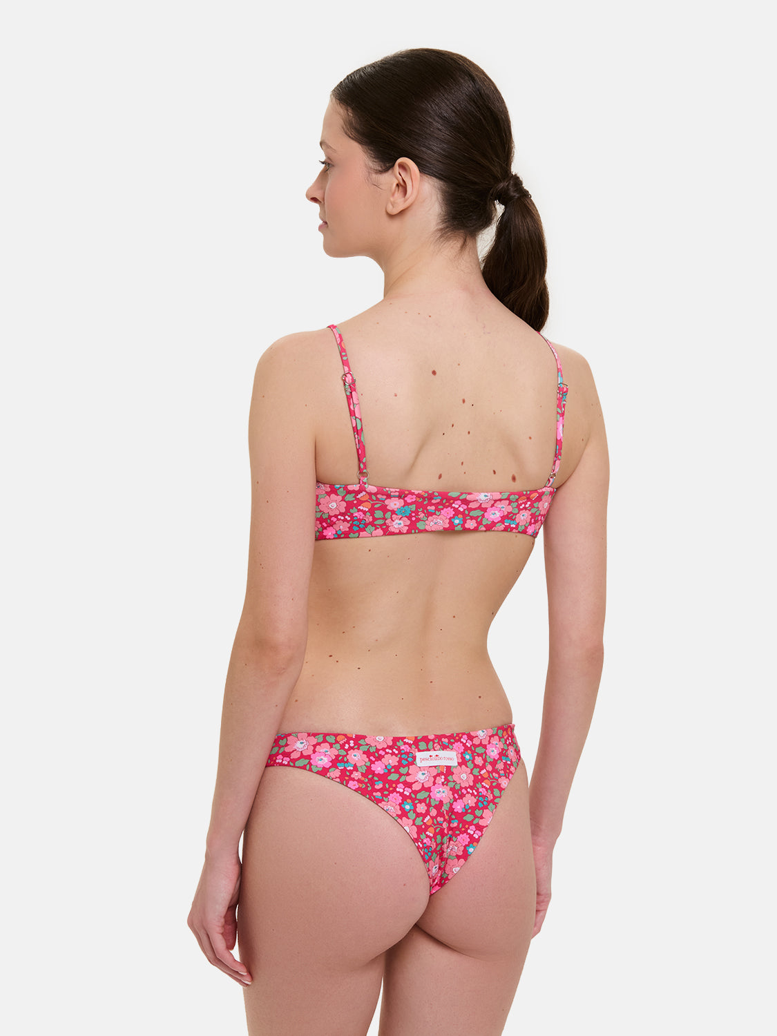 Bikini Donna Slip Brasiliana Fascia Lycra Liberty Betsy Lampone