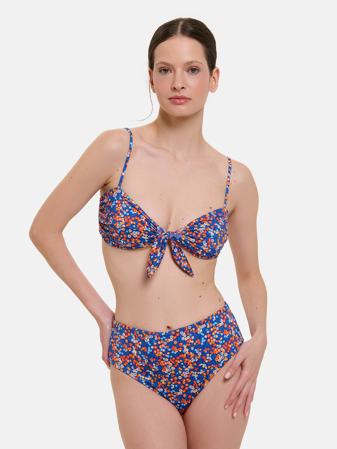 Bikini Nodo Donna Slip V.Alta Lycra Liberty Wiltshire Royal