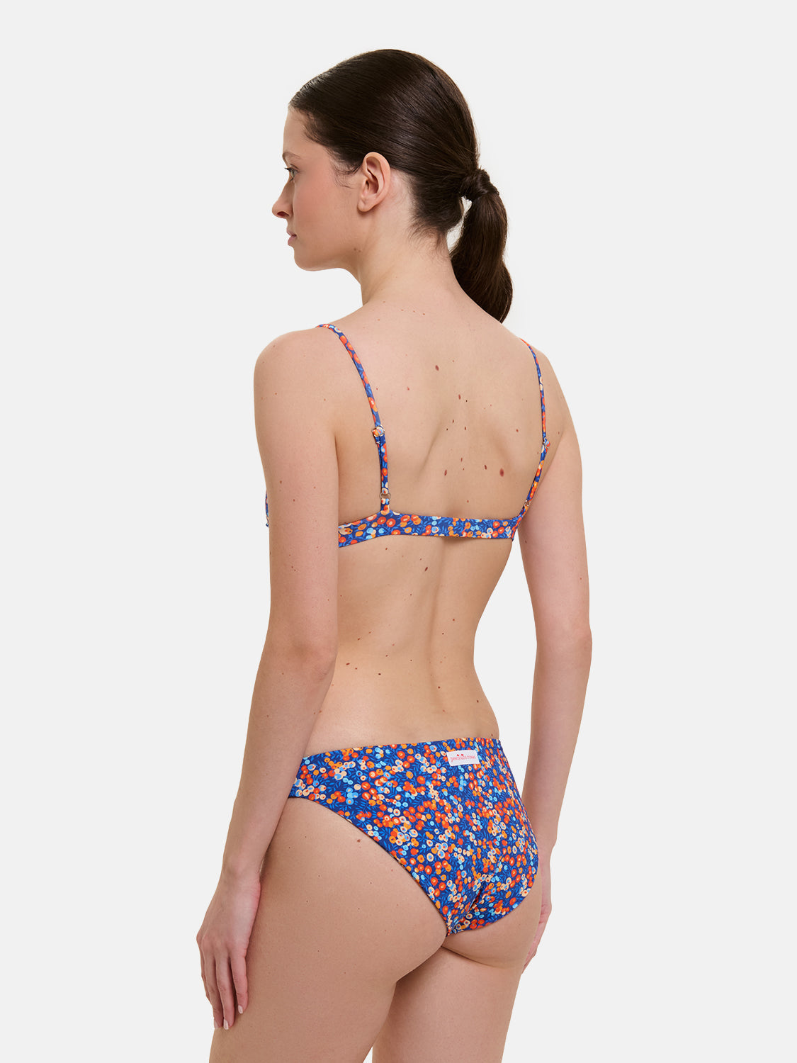 Bikini Donna Triangolo Fisso Slip Classico Lycra Liberty Wiltshire Royal