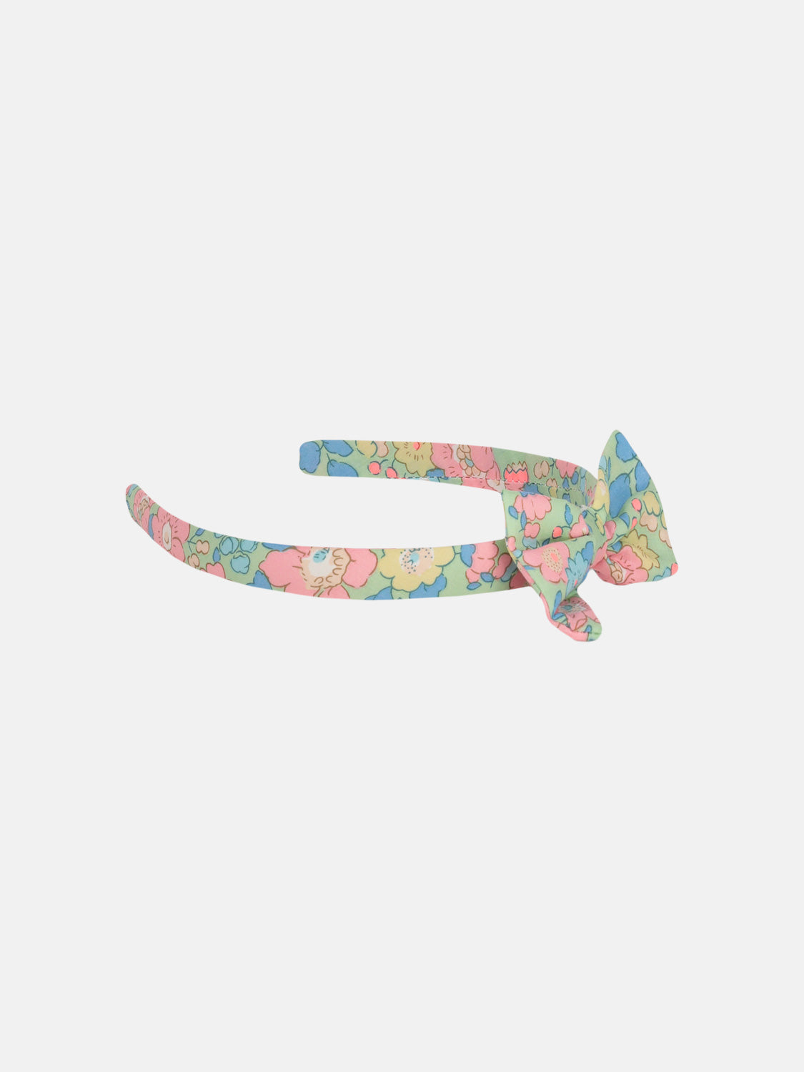 Cerchietto grande Liberty Betsy Verde Rosa