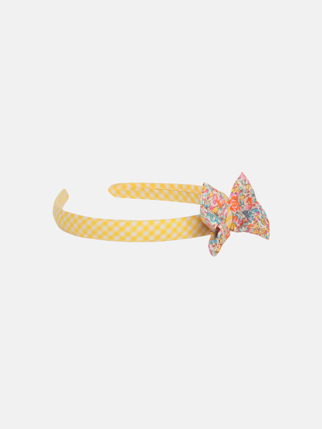 Cerchietto Patchwork Liberty Emma Giallo