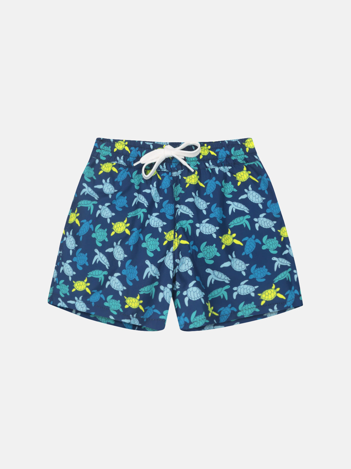 Costume Bambino Tessuto Tecnico a pantaloncino Tartarughe Mix Blu