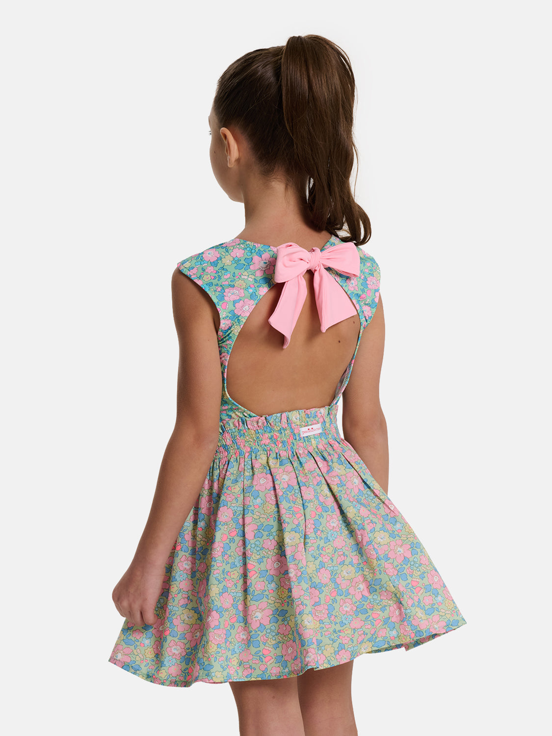 Gonnellina Bambina Liberty Betsy Verde Rosa