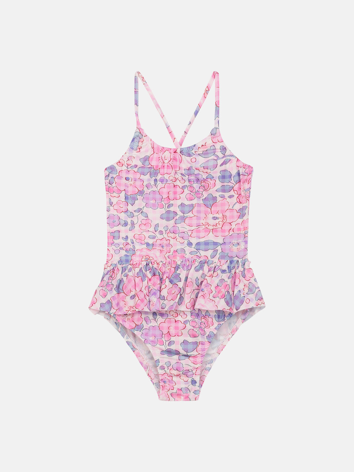 Intero Bambina Balza Lycra Liberty Betsy Vichy