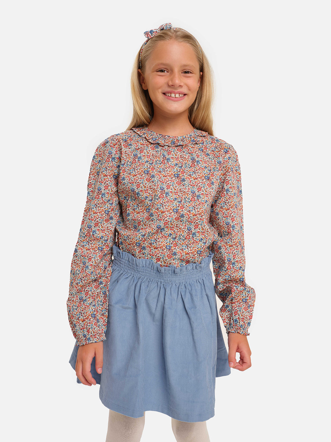 Blouse W/rouche Liberty Emma Brown