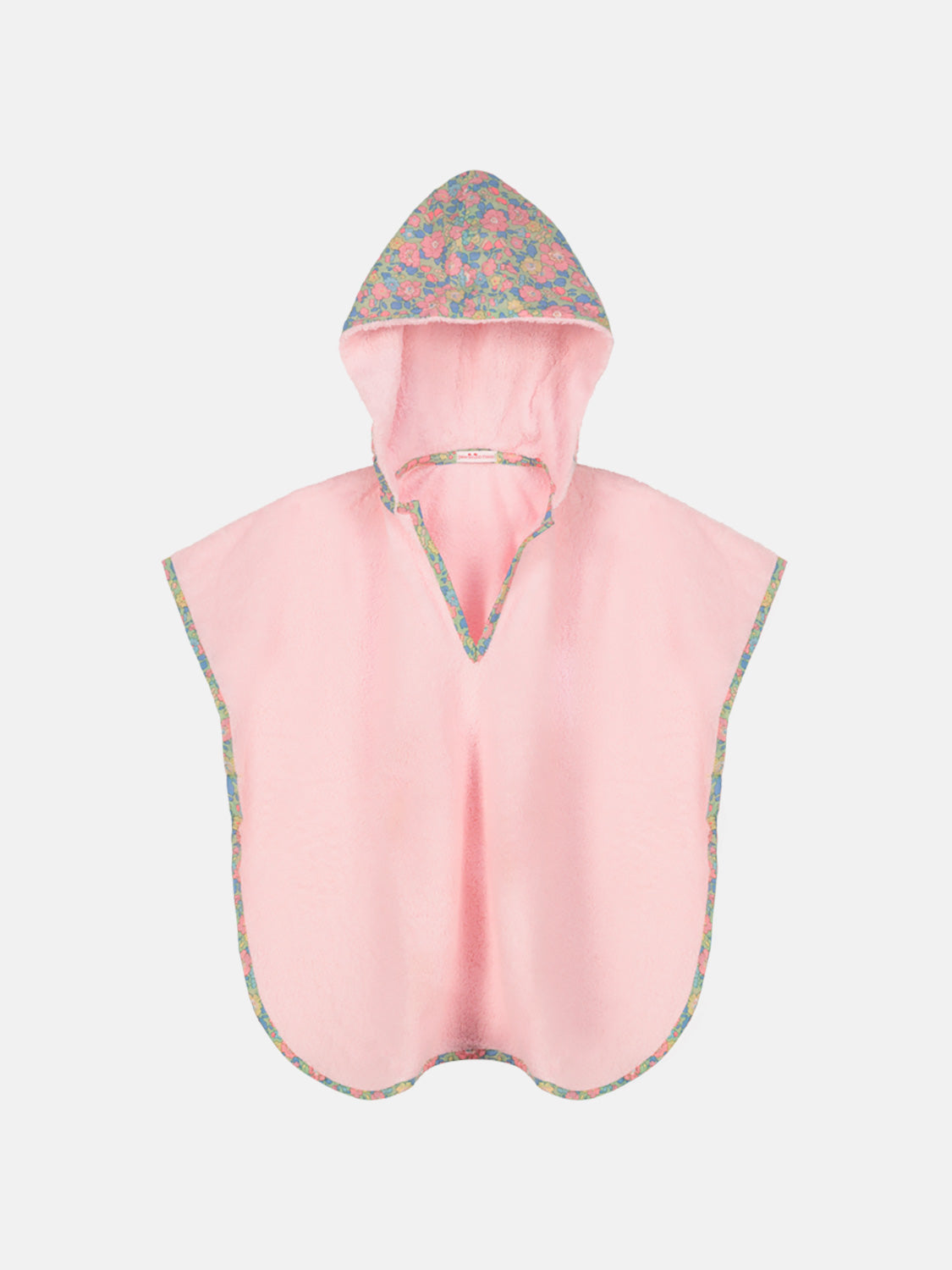 Poncho Liberty Betsy Verde Rosa