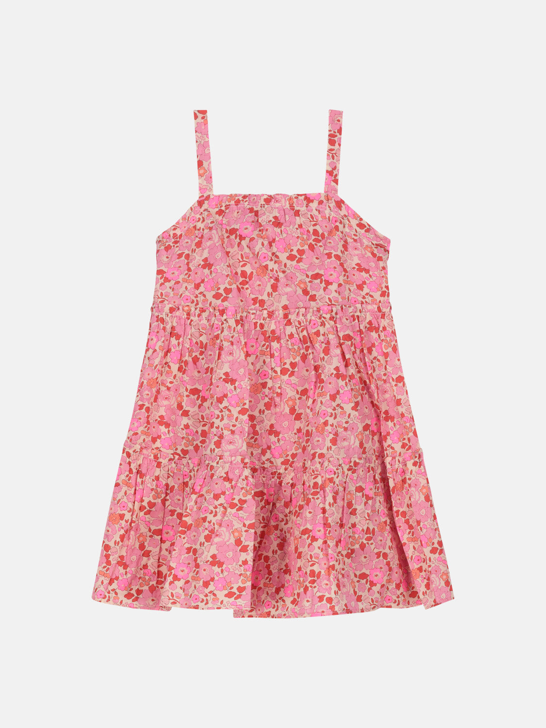 Prendisole Balze Rouches Liberty Betsy Fluo Fuxia