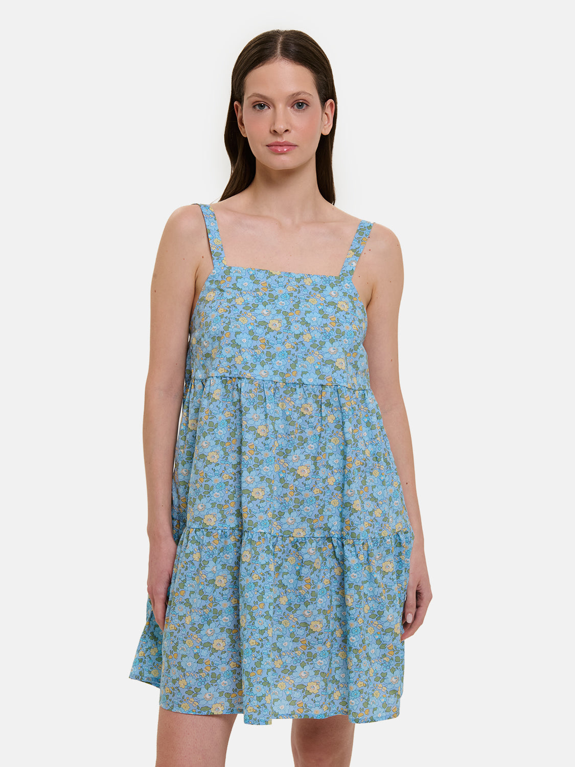 Prendisole Donna Balze Corto Liberty Betsy Azzurro