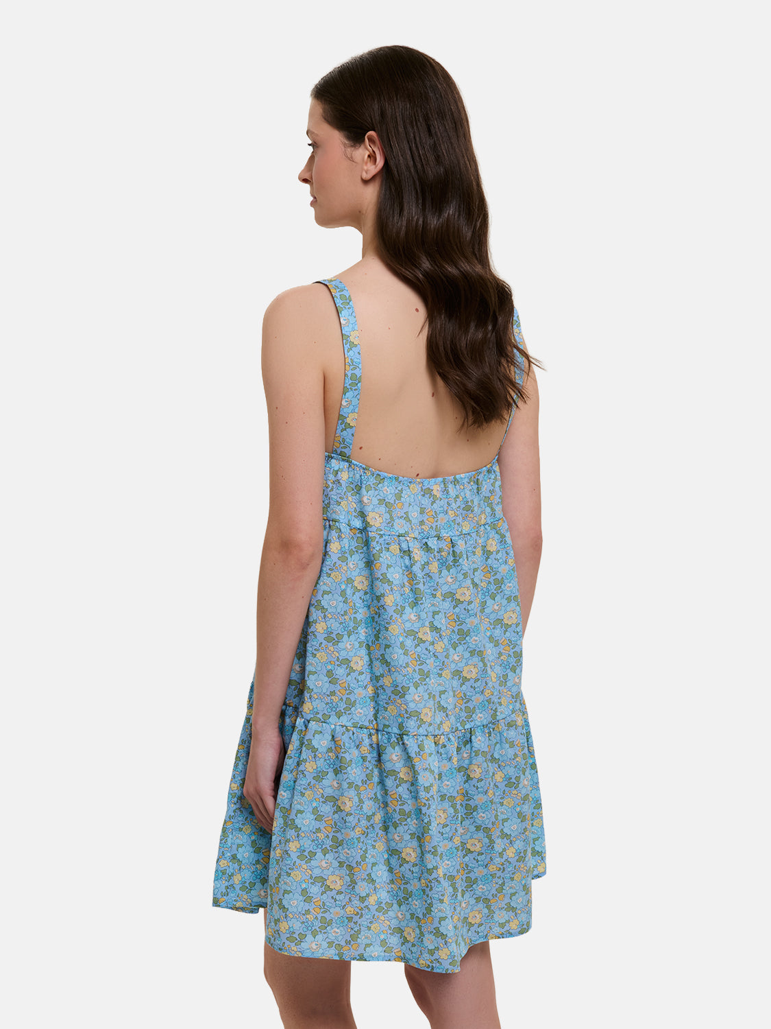 Prendisole Donna Balze Corto Liberty Betsy Azzurro