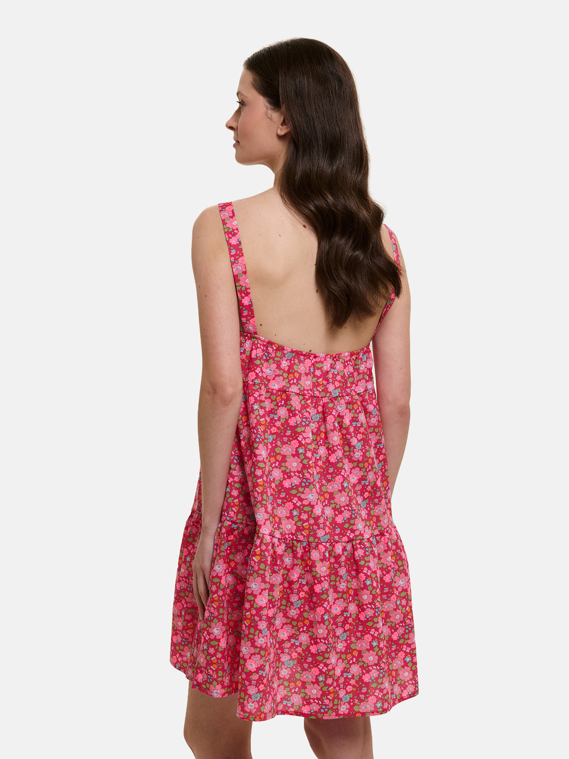 Prendisole Donna Balze Corto Liberty Betsy Lampone