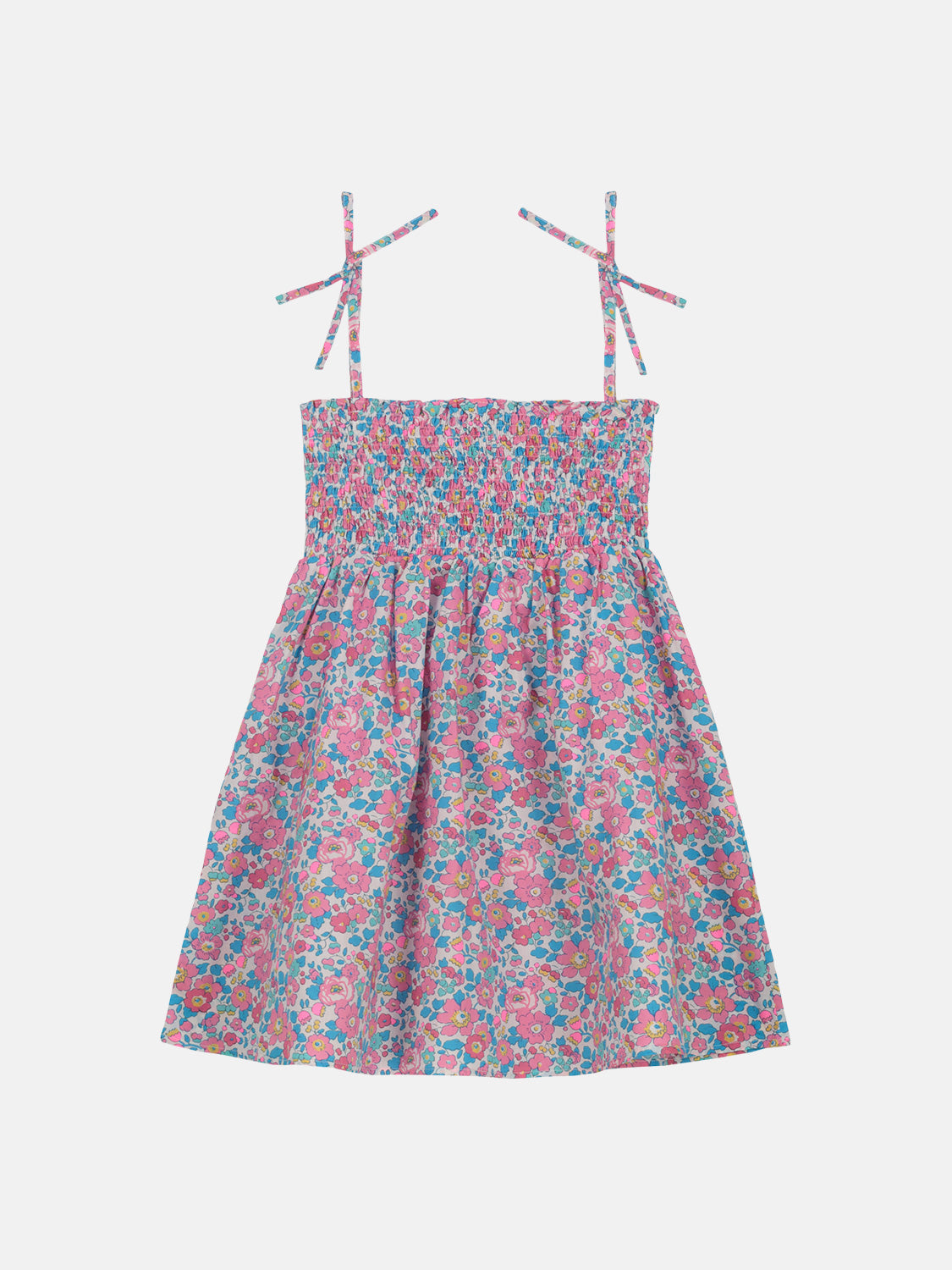 Prendisole Liberty Betsy Fluo Rosa Azzurro