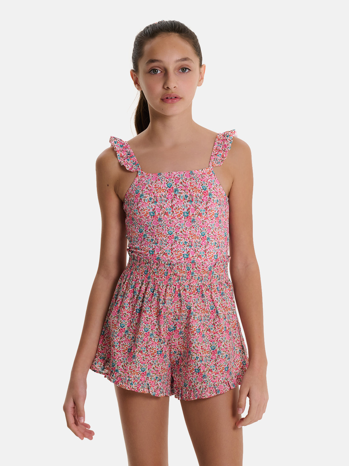 Shorts Farfalla Liberty Emma Fuxia Petrolio