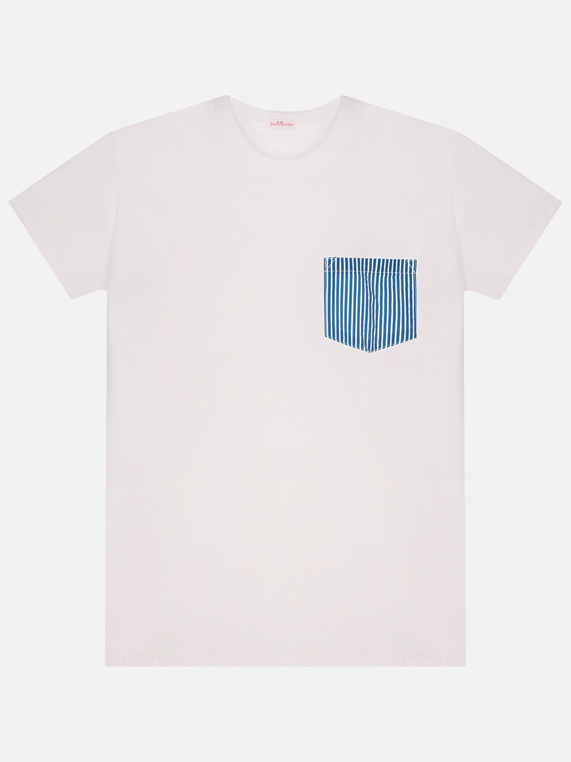 T-Shirt Uomo Seersucker Petrolio