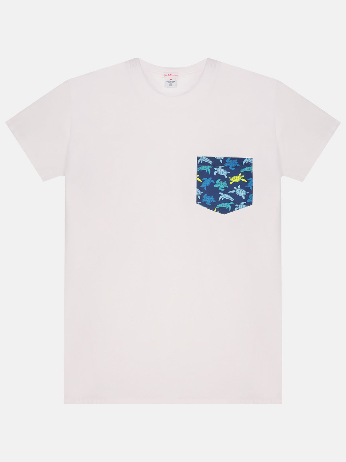 T-Shirt Uomo Tartarughe Mix Blu
