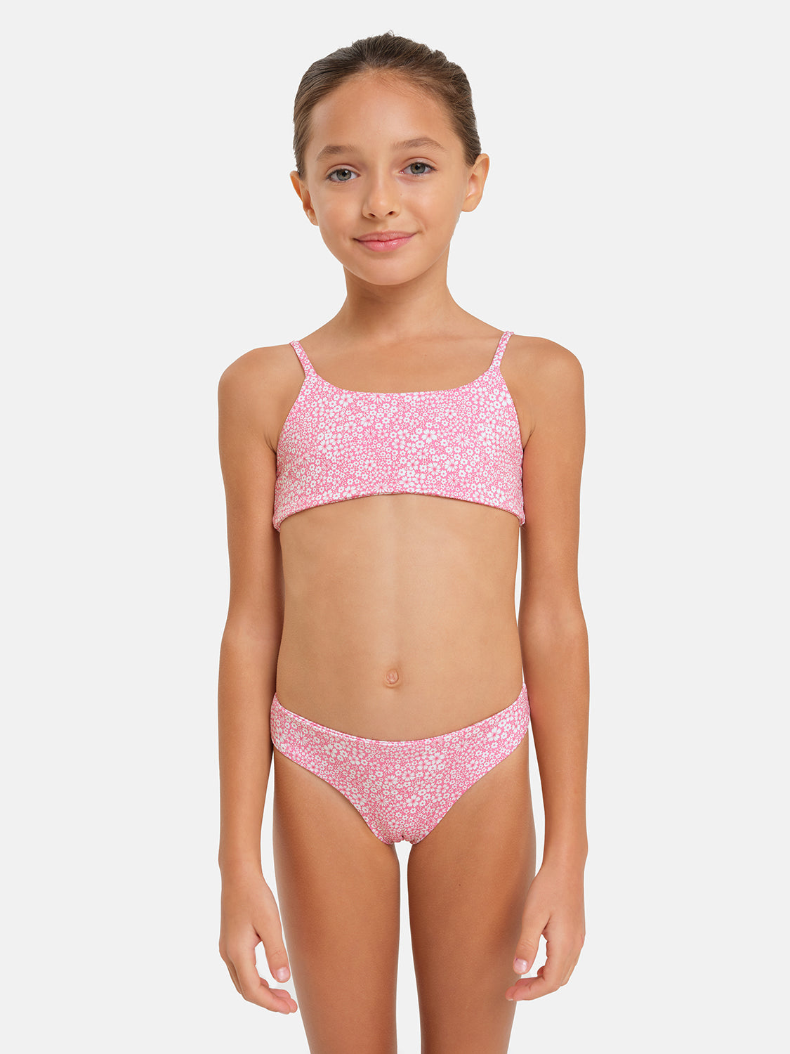 Bikini Bambina Lycra Liberty Blossom Rosa
