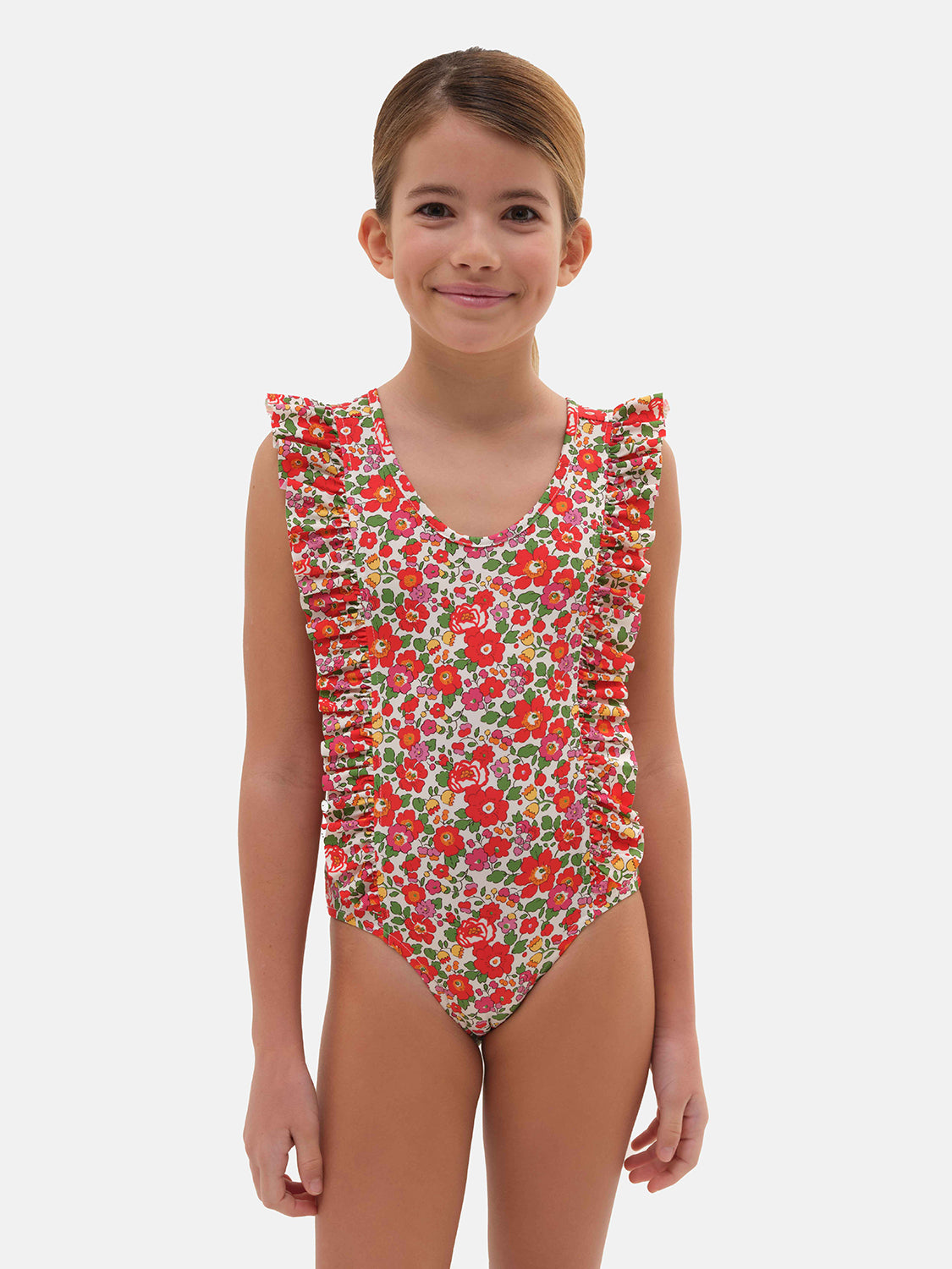 One Piece Butterfly Lycra Liberty Betsy Red