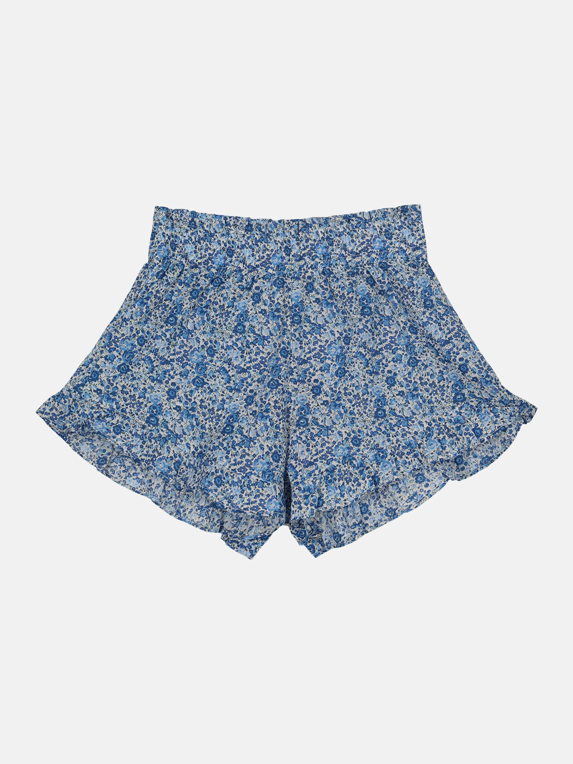 Shorts Farfalla Liberty Fiori Blu
