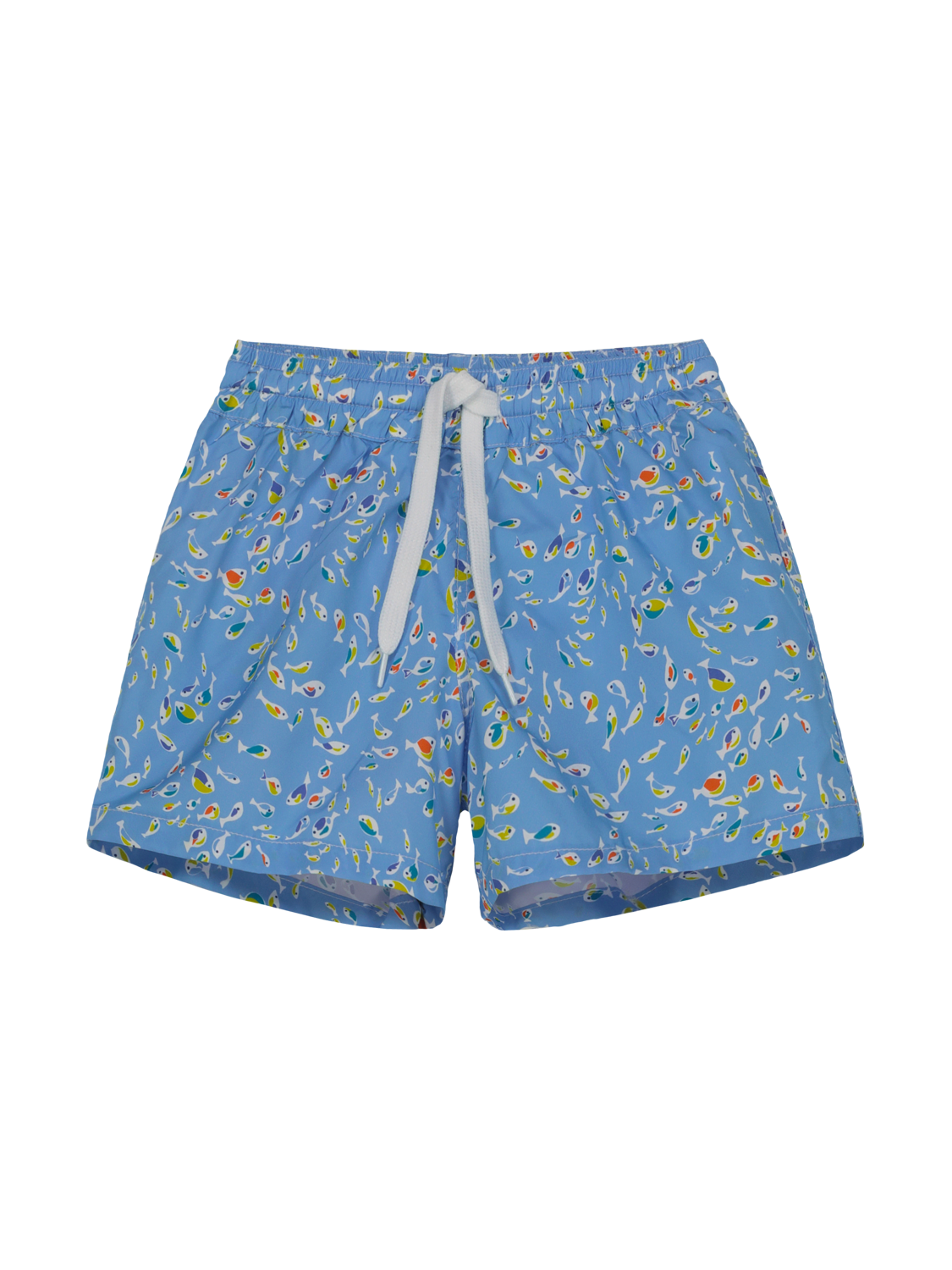 Costume Cotone a pantaloncino Pesciolini Celeste