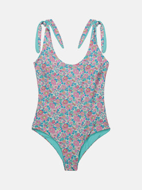 Intero Donna Double Fiocchi Lycra Liberty Betsy Fluo Rosa Azzurro
