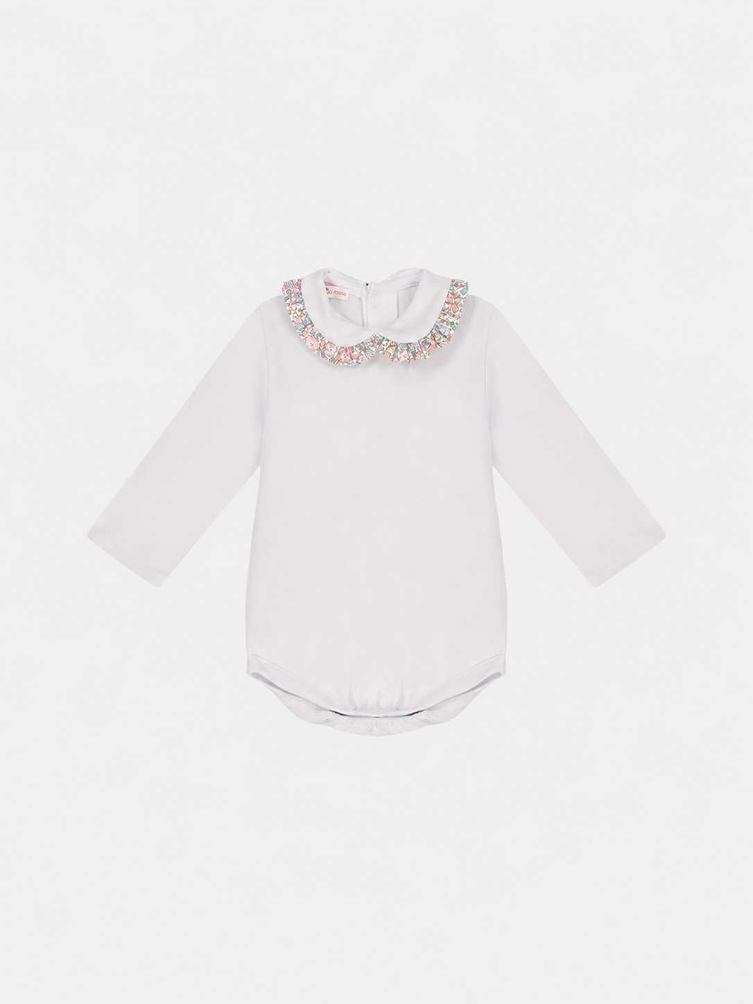 Body Neonata M/Lunga Colletto Liberty Michelle Rosa
