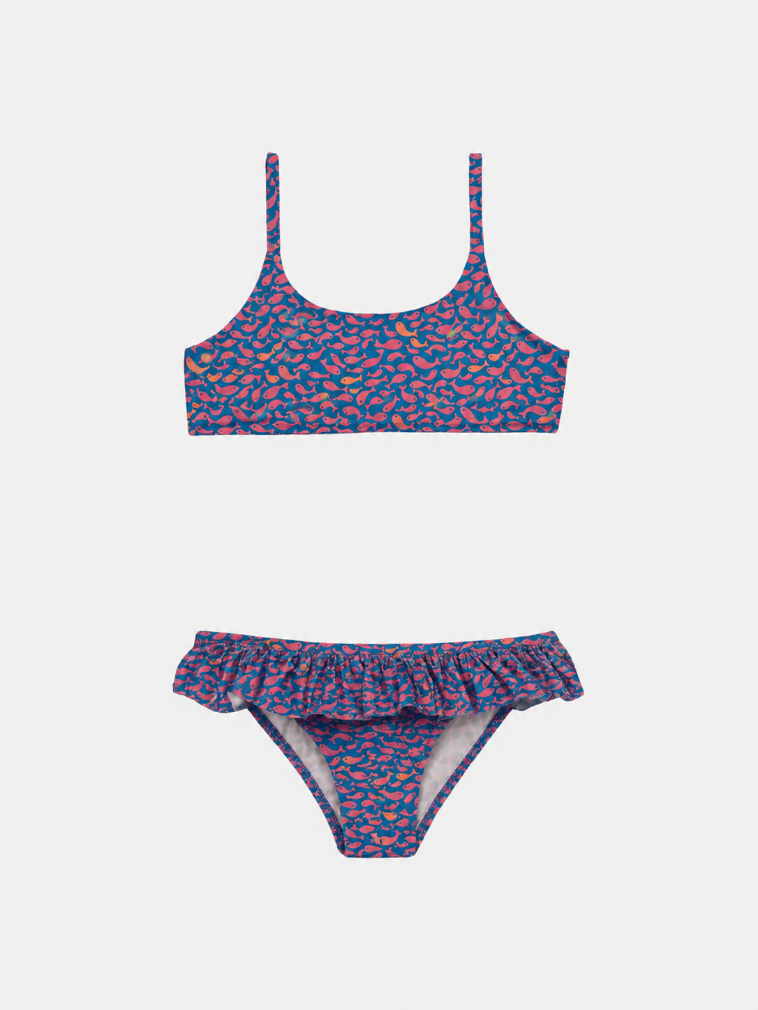 Bikini Bambina Slip Balza Liberty Pesciolini Vino