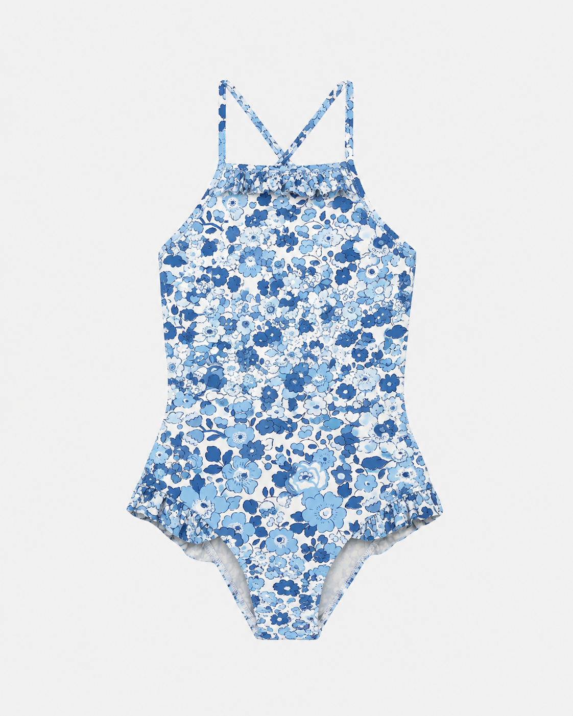 Intero Bambina Incrociato Liberty Betsy Celeste