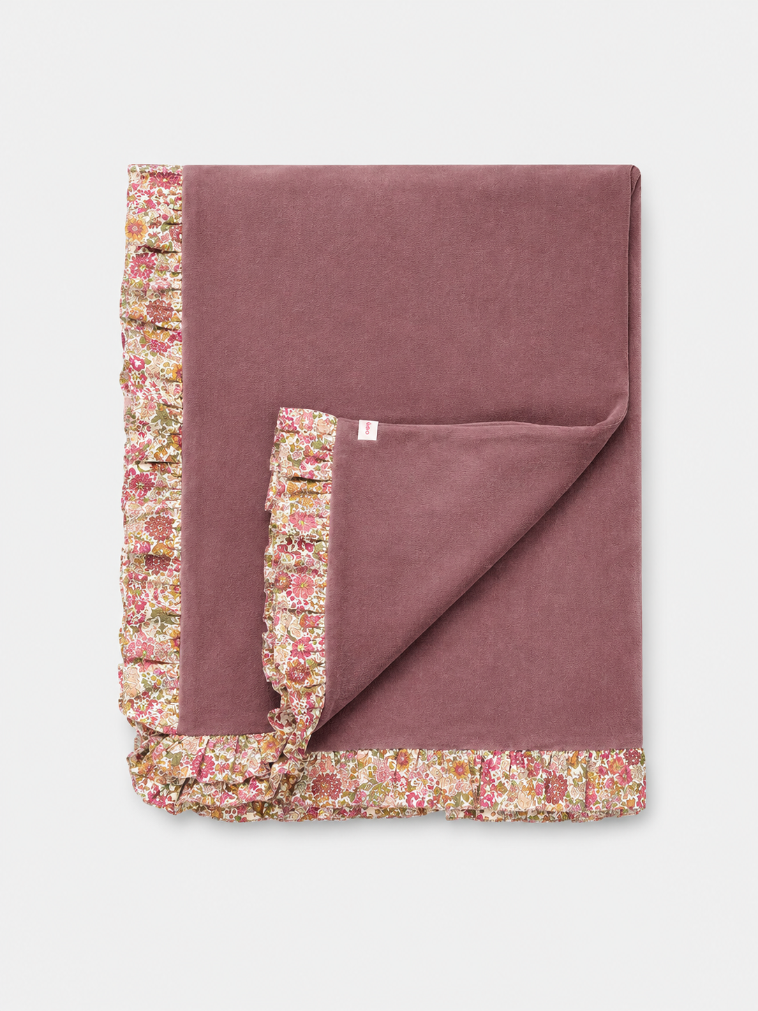 Copertina Rouche Neonata Ciniglia Mauve