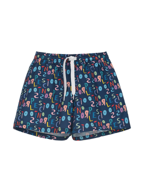 Costume Tessuto Tecnico a pantaloncino PR Allover Blu