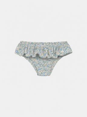 Costume Balza Bambina Liberty Metallic Celeste