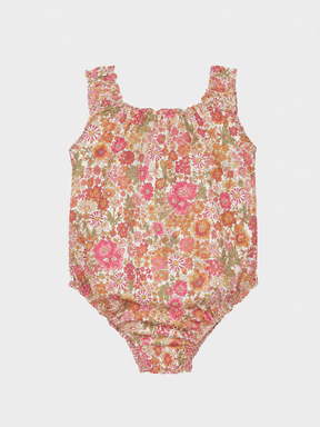 Costume Intero Cotone Bambina Liberty Metallic Gold