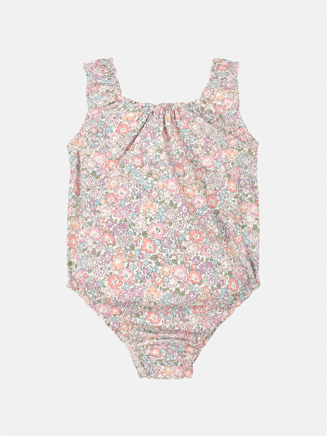 Costume Intero Cotone Bambina Liberty Michelle Rosa