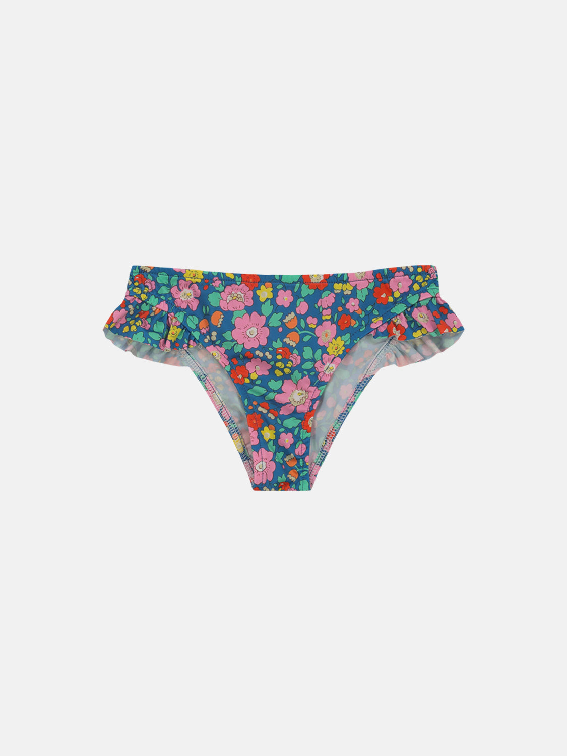 Costume Rouches Giro Gamba Lycra Liberty Betsy Mix Blu