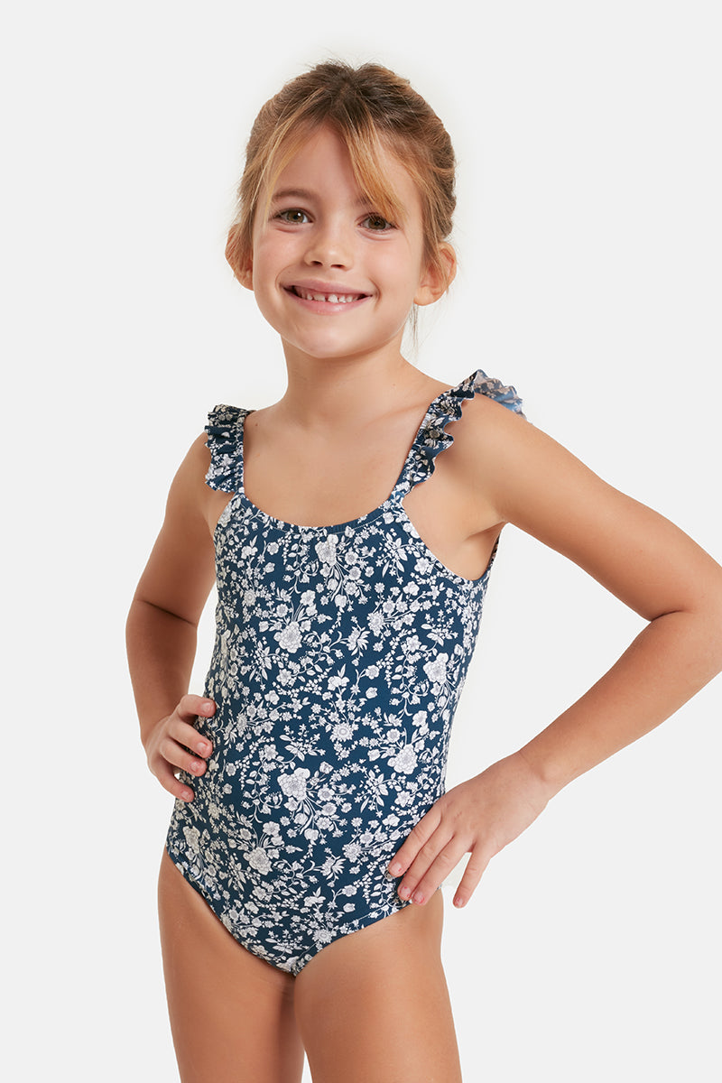 Entire Girl Rouches Lycra Liberty Summer blooms