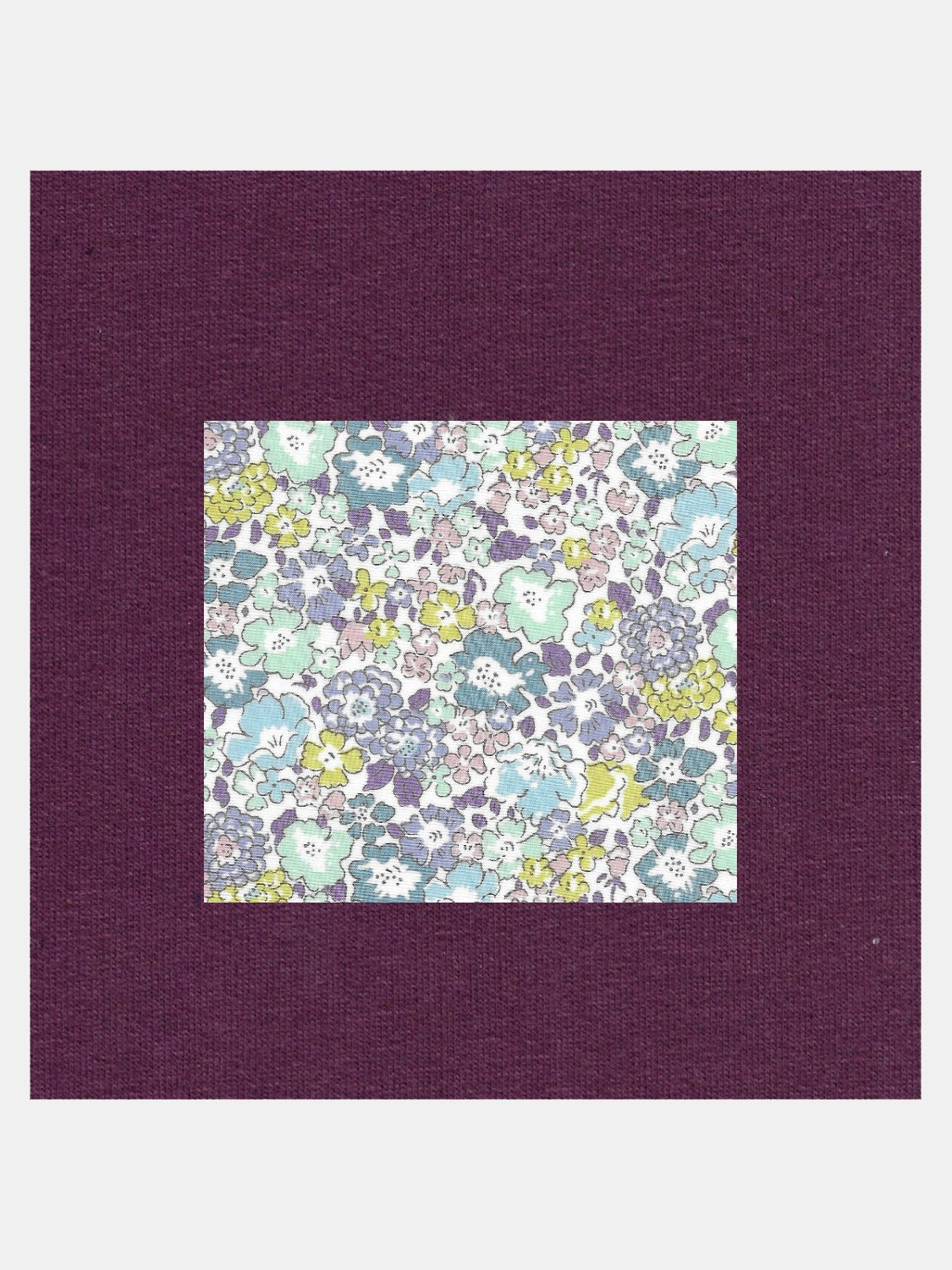 Felpa Colletto Aubergine New