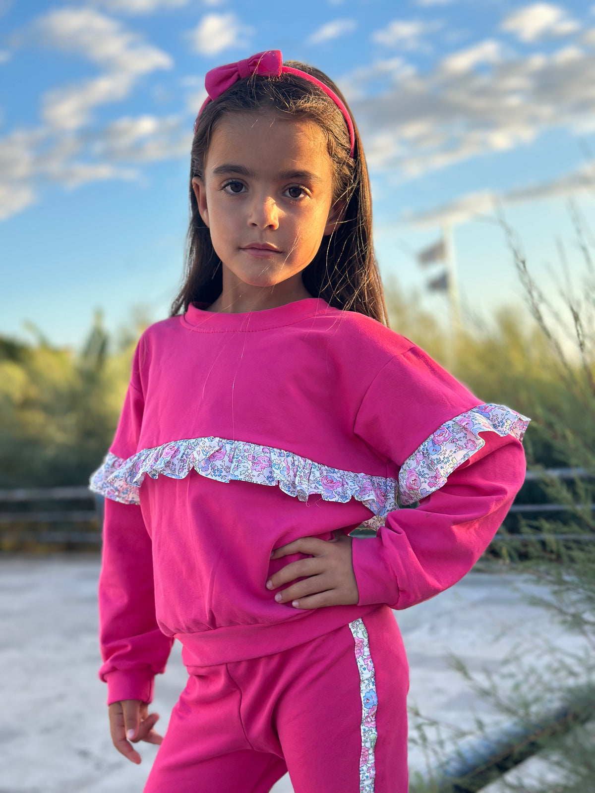 Felpa Rouche Fuxia New