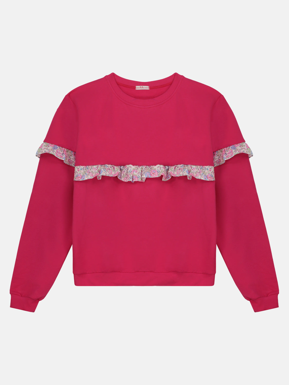 Felpa Donna Rouche Fuxia New