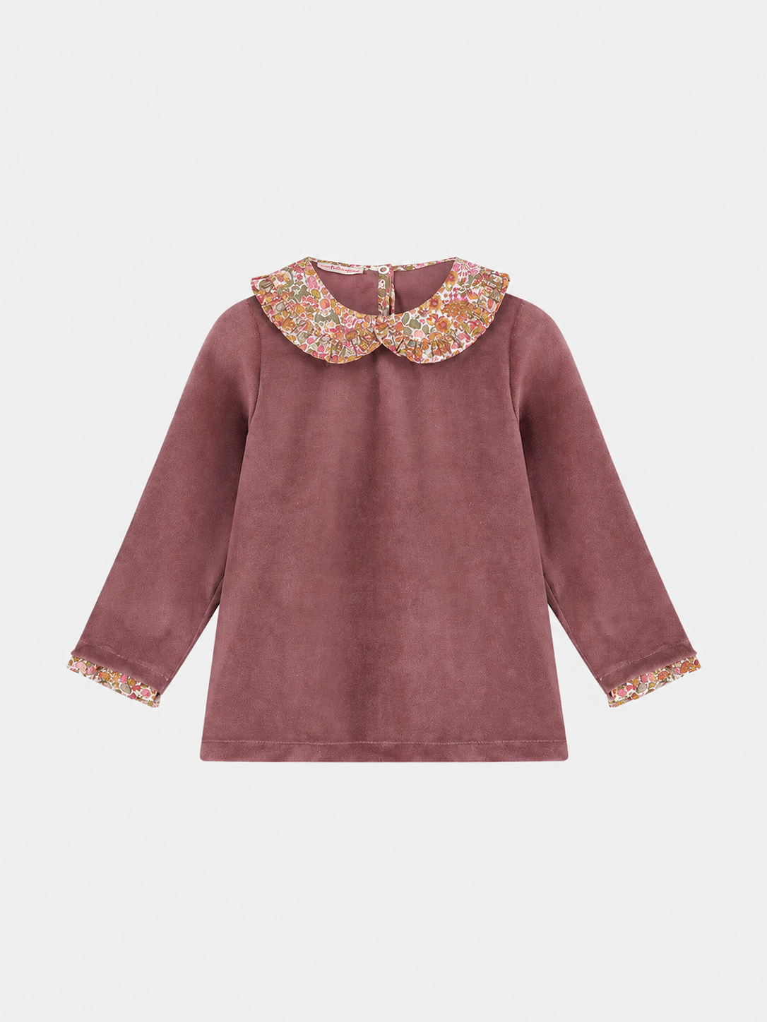 Felpa C/Peter-Pan Bambina Ciniglia Mauve